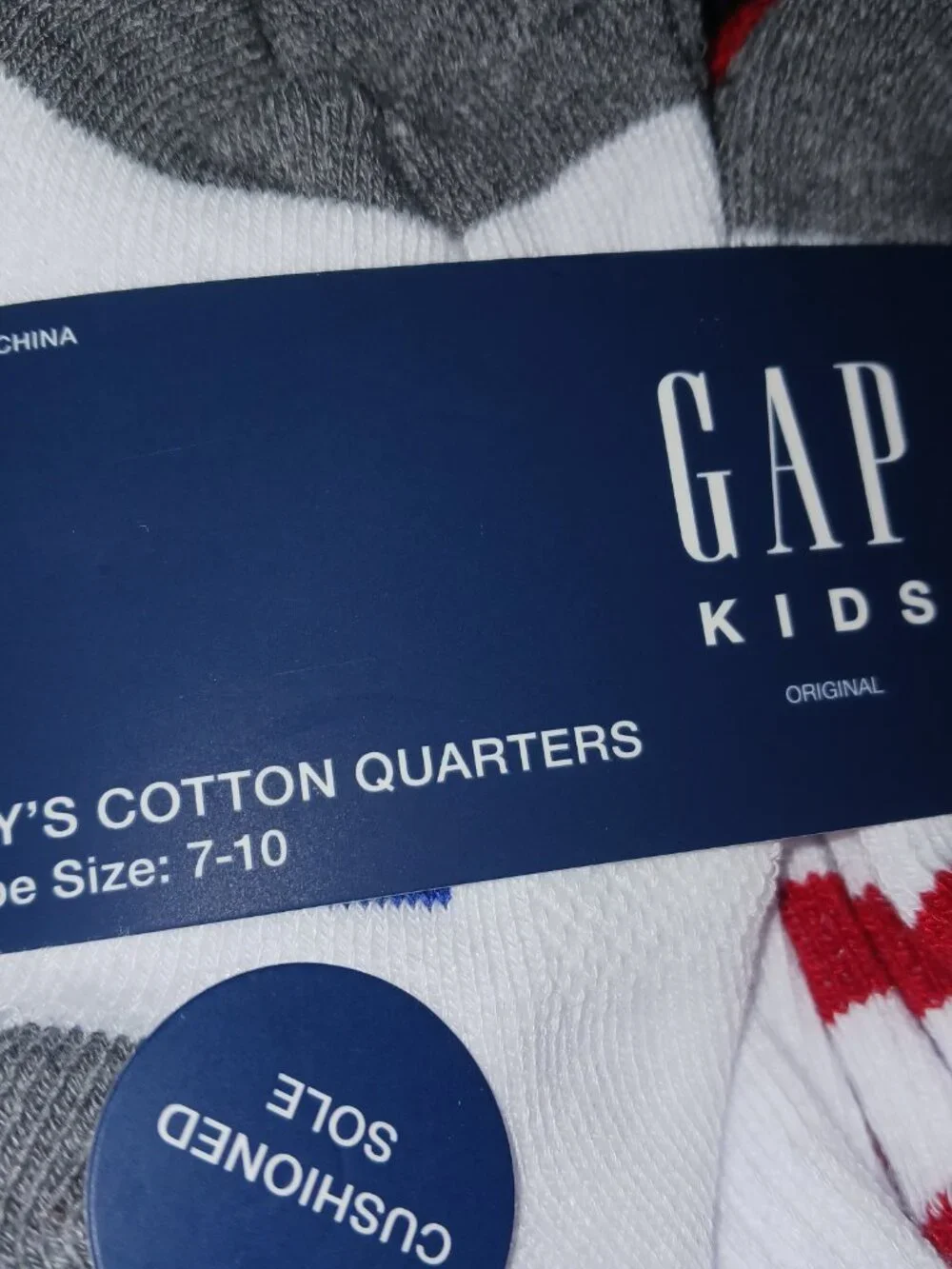 GAP Kids Boys Cotton Quarter Socks Bundle 16 Pairs NWT Size 7-10